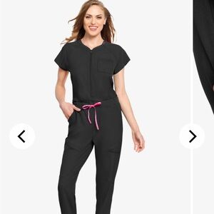 Black onesie scrub large